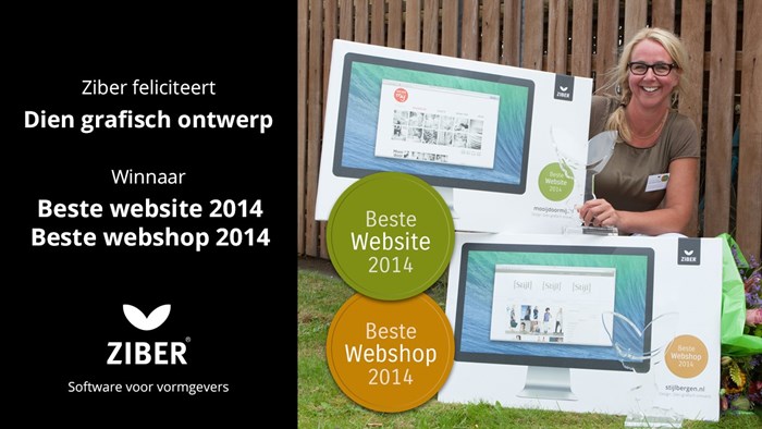 Diana van Ophem wint Ziber Award voor beste website 2014