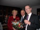 Gedeputeerde Laila Driessen,  Ab Baron (vice-voorzitter Schagen) en André Groot (fractievoorzitter)