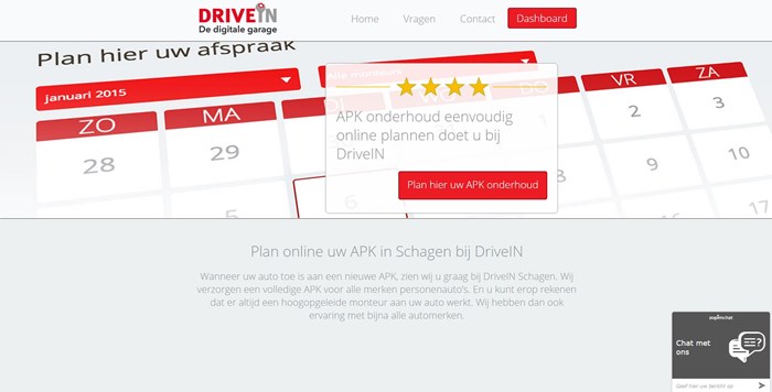 Plan online uw APK bij DriveIN Schagen