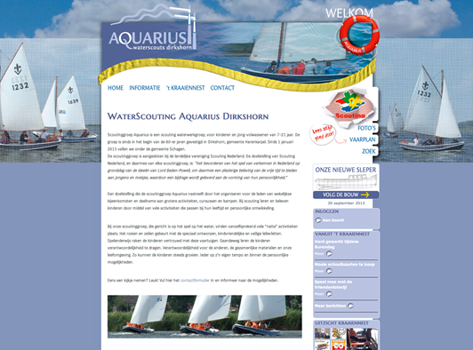 De nieuwe website van Aquarius