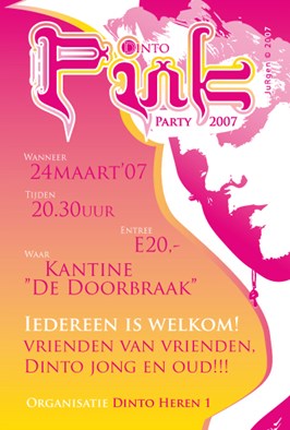 Pink Party zaterdag 24 maart 2007